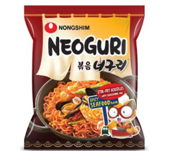 20RPNS009 Nongshim, Pack Stir Fried Neoguri Udon Spicy Seafood 4.83oz (4Packs) SRP3.99