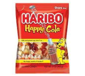 50HGHR012 Happy Cola Haribo,  5oz (12Bags) SRP2.99