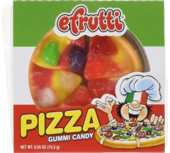 60CTEF006 Efrutti, Gummi Pizza 0.55oz (48Packs) SRP0.59