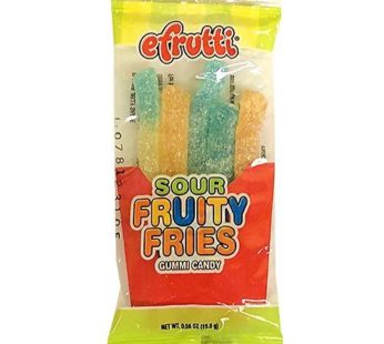 60CTEF008 Efrutti, Gummi Sour Fruity Fries 0.55oz (48Packs) SRP0.59
