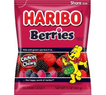 50HGHR002 Berries Haribo, 5oz (12Bags) SRP2.99