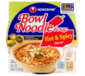 20RBNS011 Nongshim, Bowl Hot & Spicy Ramen 3.03oz (12Packs) SRP2.99