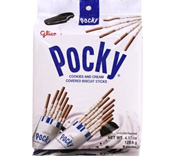Glico, Pocky Family Pack Cookies And Cream 4.57oz