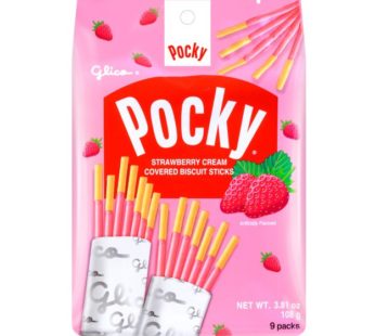 Glico, Pocky Strawberry Family Pack 3.81oz