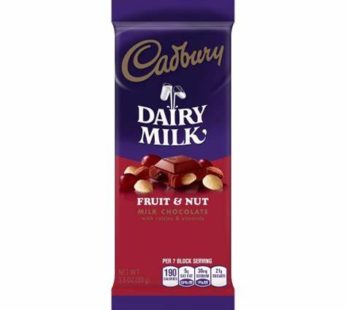 Cadbury, Fruit & Nut Premium Bar 3.5oz
